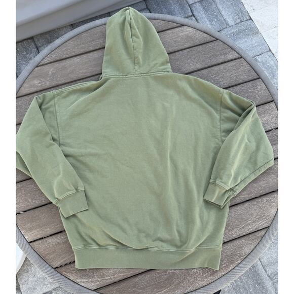 John Galt Shanghai Men's Embroidered NEW YORK Full Zip RARE Green Hoodie Small - Picture 2 of 4